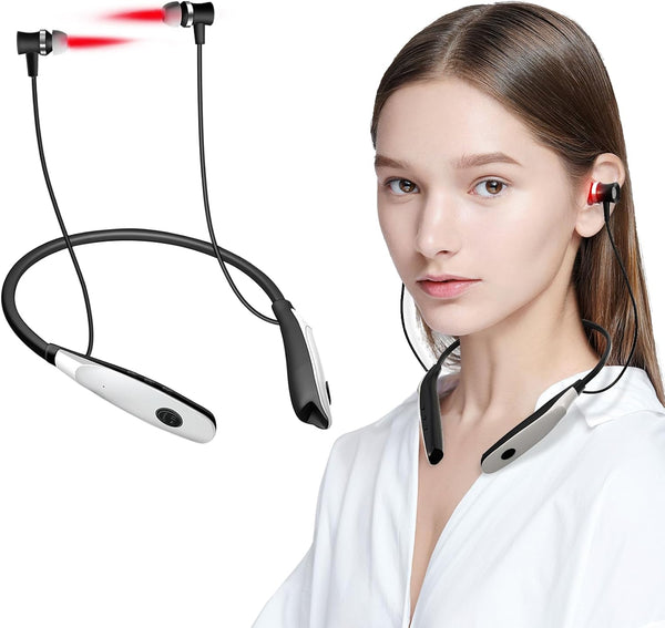 2-in-1 Nose & Ear Wellness Device, Red Light Support for Ear Comfort with 3 Sets of Ear Canal Silicone Covers and 1 Set of Nasal Silicone Sleeve