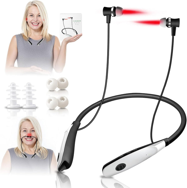 650nm Red Light Therapy Device for Chronic Rhinitis Treatment，Nose and Ear 2-in-1 Portable Red Light Therapy Device