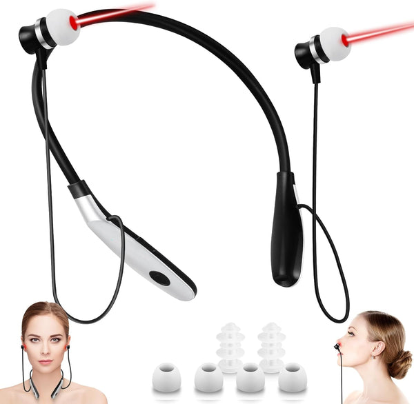 Chronic Ear and Nose Conditions-New Portable Device  with Red Light Therapy 2 in1, Rechargeable for Home Use