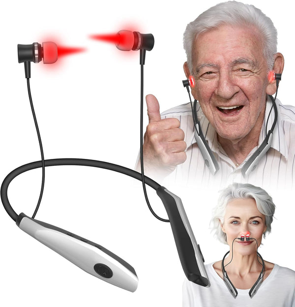 Red Light Therapy for Nose and Ears, 2 in 1 Tinnitus Relief for Ringing Ears and Nasal Therapy Device, Model Oci-301