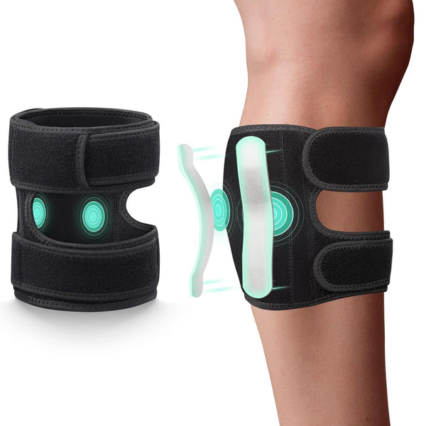 Sciatica Pain Relief Devices Brace, Sciatic Nerve Knee Brace with Dual Adjustable Pressure Pads Targeted Compression