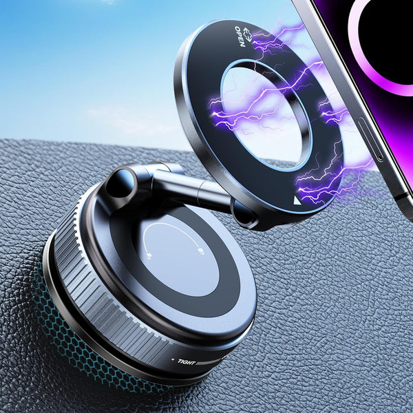 Upgraded 360° Nano Gel Vacuum Magnetic Phone Holder, Car Phone Holder for Magsafe iPhone