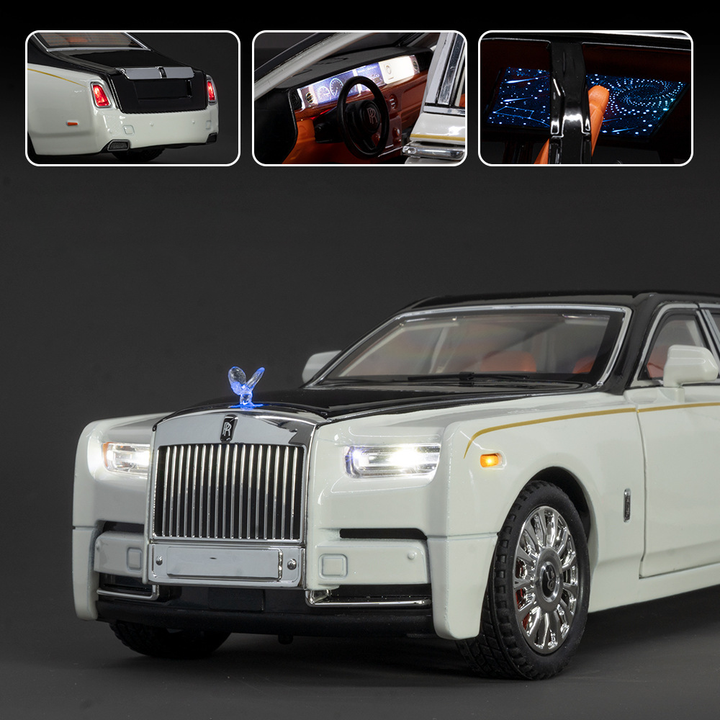 1:18 scale alloy model car - Rolls-Royce Phantom, cool children's toy car, multifunctional collectible model car