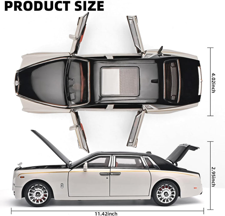 1:18 scale alloy model car - Rolls-Royce Phantom, cool children's toy car, multifunctional collectible model car