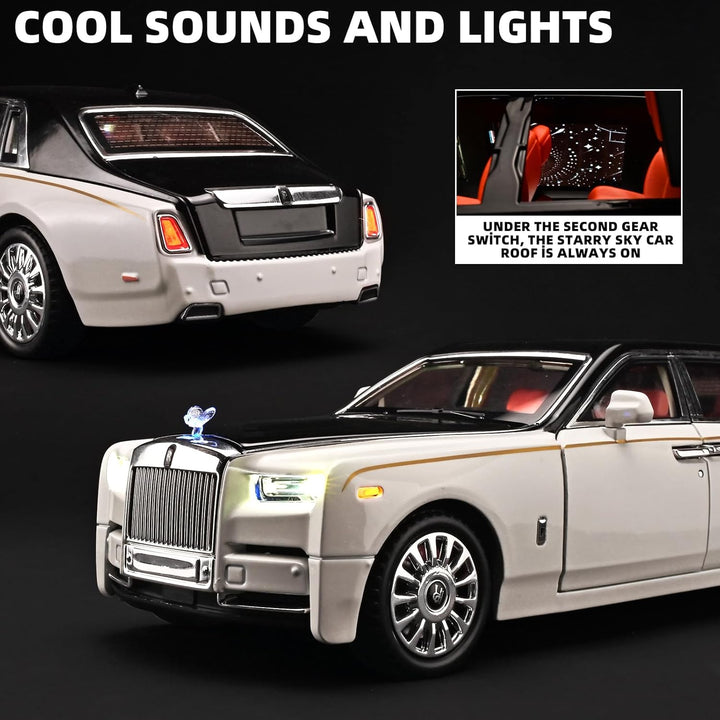 1:18 scale alloy model car - Rolls-Royce Phantom, cool children's toy car, multifunctional collectible model car