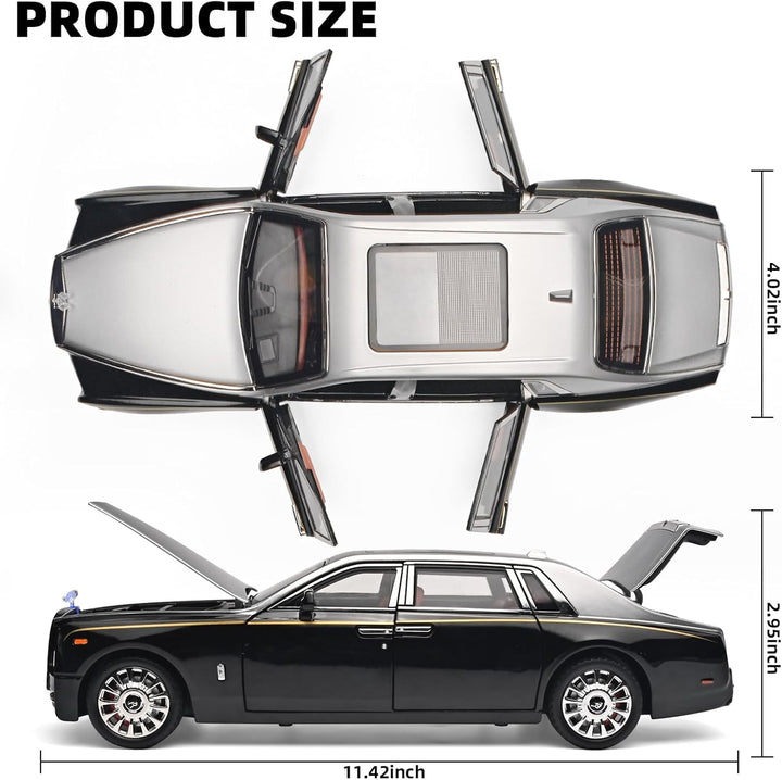1:18 scale alloy model car - Rolls-Royce Phantom, cool children's toy car, multifunctional collectible model car