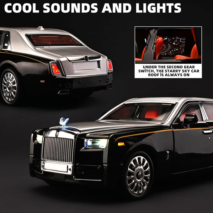 1:18 scale alloy model car - Rolls-Royce Phantom, cool children's toy car, multifunctional collectible model car