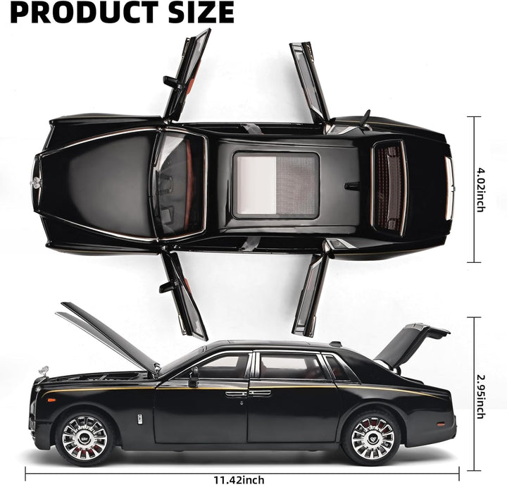 1:18 scale alloy model car - Rolls-Royce Phantom, cool children's toy car, multifunctional collectible model car