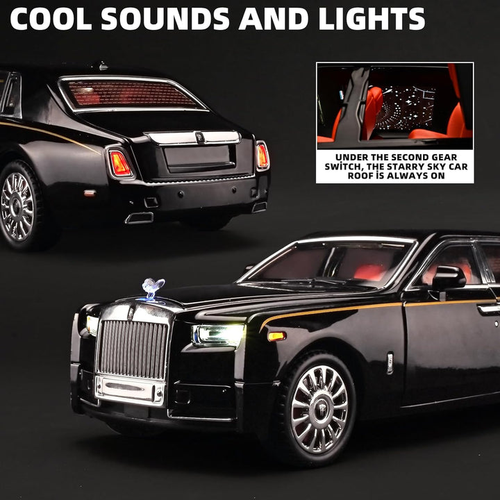 1:18 scale alloy model car - Rolls-Royce Phantom, cool children's toy car, multifunctional collectible model car