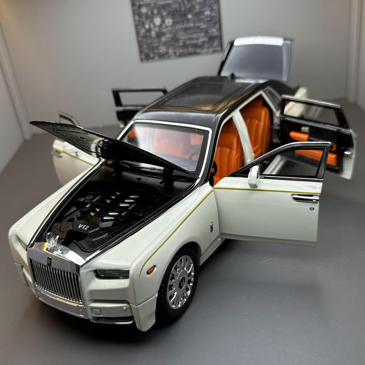 1:18 scale alloy model car - Rolls-Royce Phantom, cool children's toy car, multifunctional collectible model car