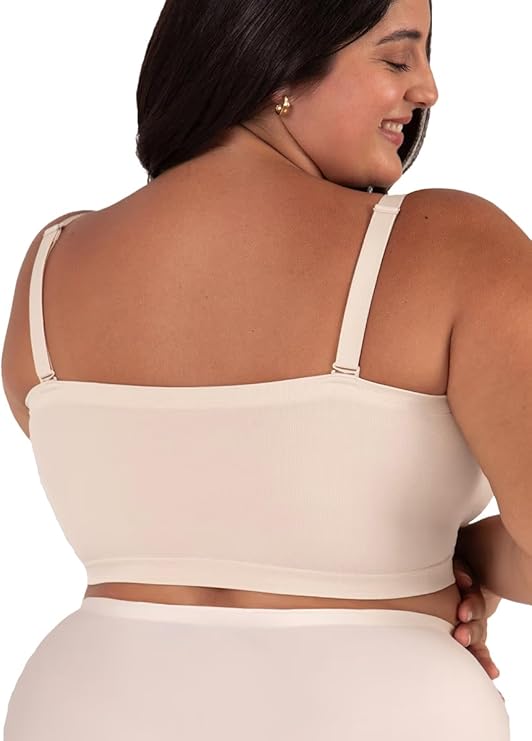 Strapless Bra - Bandeau top, Strapless Bras for Women, Plus Size Lingerie for Women, Free Clear Bra Straps