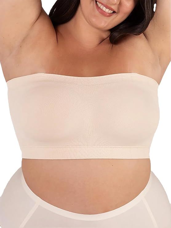 Strapless Bra - Bandeau top, Strapless Bras for Women, Plus Size Lingerie for Women, Free Clear Bra Straps