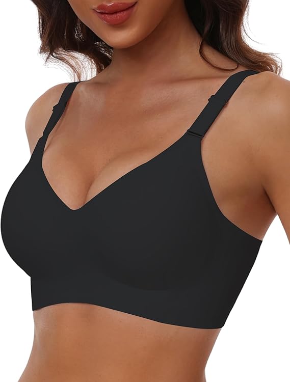 Comfortable Seamless Full Coverage Bra for Women Wireless Bras with Soft Support Regular and Plus Size