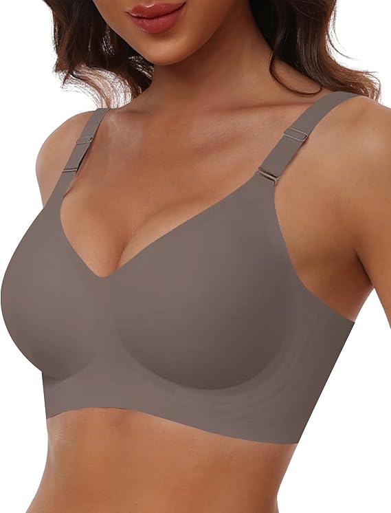 Comfortable Seamless Full Coverage Bra for Women Wireless Bras with Soft Support Regular and Plus Size