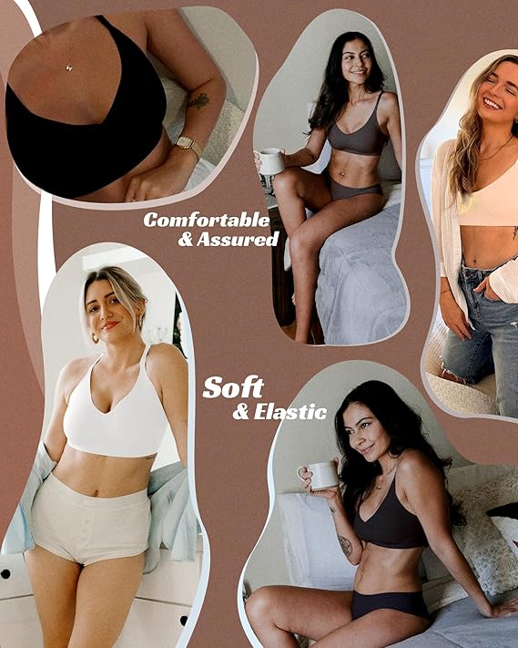 Comfortable Seamless Full Coverage Bra for Women Wireless Bras with Soft Support Regular and Plus Size