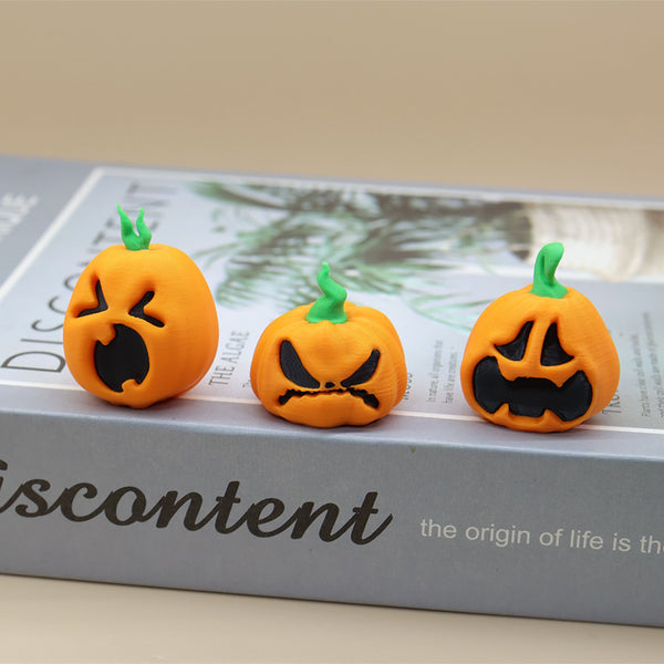 Halloween Mini Pumpkin Head Ornament, Halloween Indoor Table Decorations